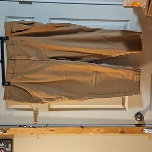 OPHELIA ROE PULL ON CROPPED JEANS: TAN: NEW WITH TAGS: SIZE 3X